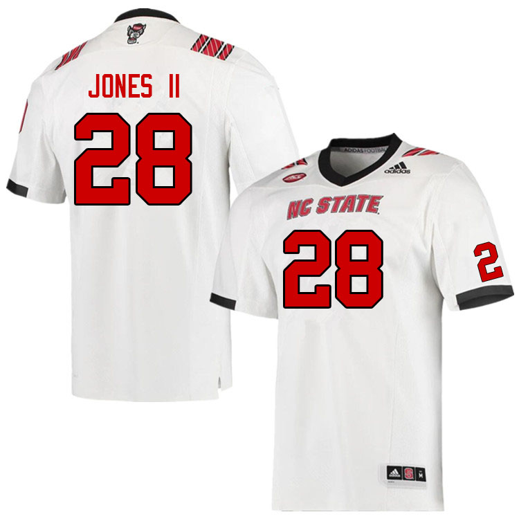 Men #28 Demarcus Jones II NC State Wolfpack College Football Jerseys Sale-White - Click Image to Close